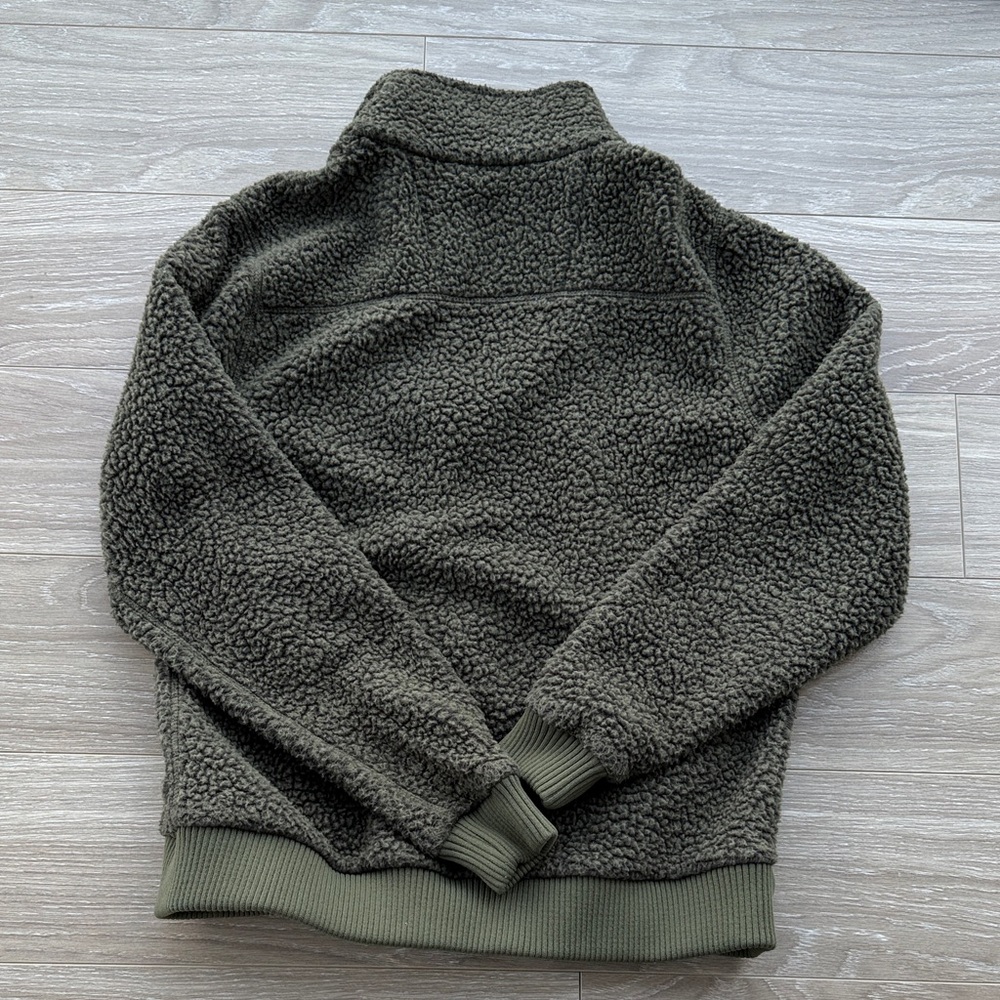 Carhartt Olive Sherpa Full-Zip Fleece Jacket - Picture 3 of 4